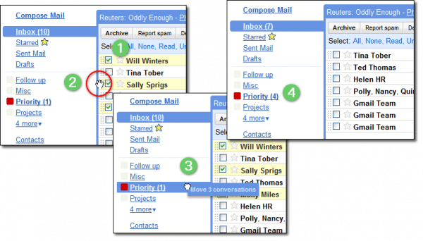 Arrastrar y soltar para las etiquetas de GMail 2 Arrastrar y soltar para las etiquetas de GMail