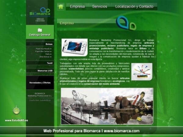 Web Profesional para Biomarca