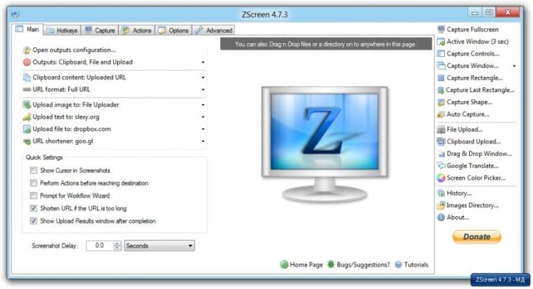 ZScreen y buscando en la nube