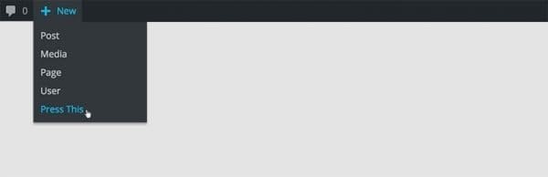 WordPress 4.9 se carga Press This deshabilitando el bookmarklet