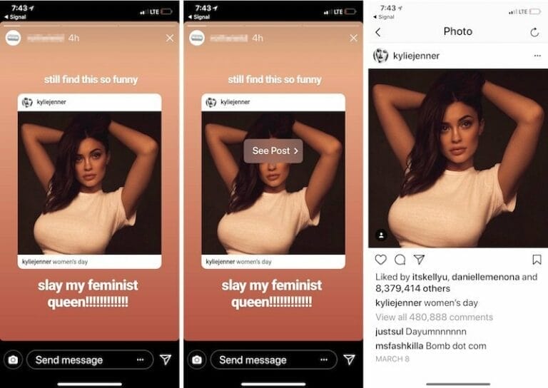 La función compartir de Instagram llega en forma de "cita" a Instagram Stories