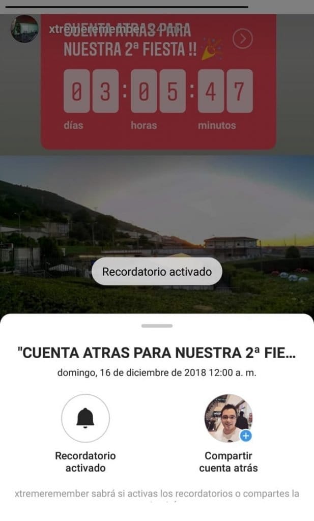Instagram añade un nuevo widget de Cuenta Atrás para Stories 1 Instagram añade un nuevo widget de Cuenta Atrás para Stories