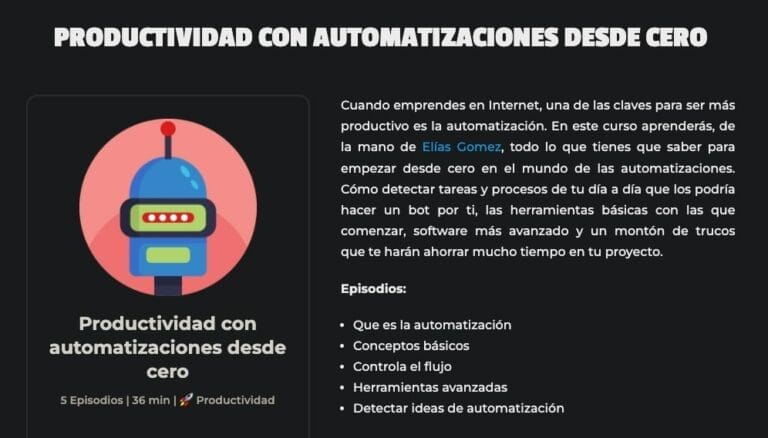 Audiocurso de automatización 🤖
